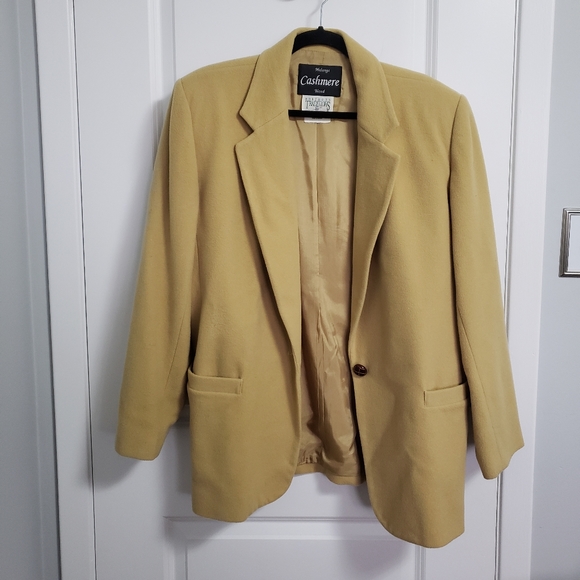 NORTHERN TRADITIONS Tan Cashmere & Wool Blazer Jacket - Picture 2 of 9